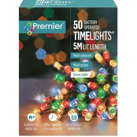 50 Multi-Action Battery Operated Multicoloured LEDs